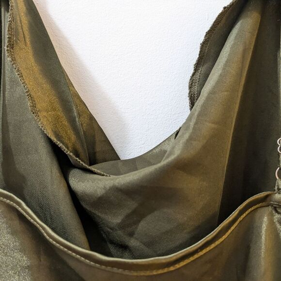 Shein Curve Shiny Bronze Brown Tank Top Adjustable Straps, Women's 4X - Picture 4 of 7